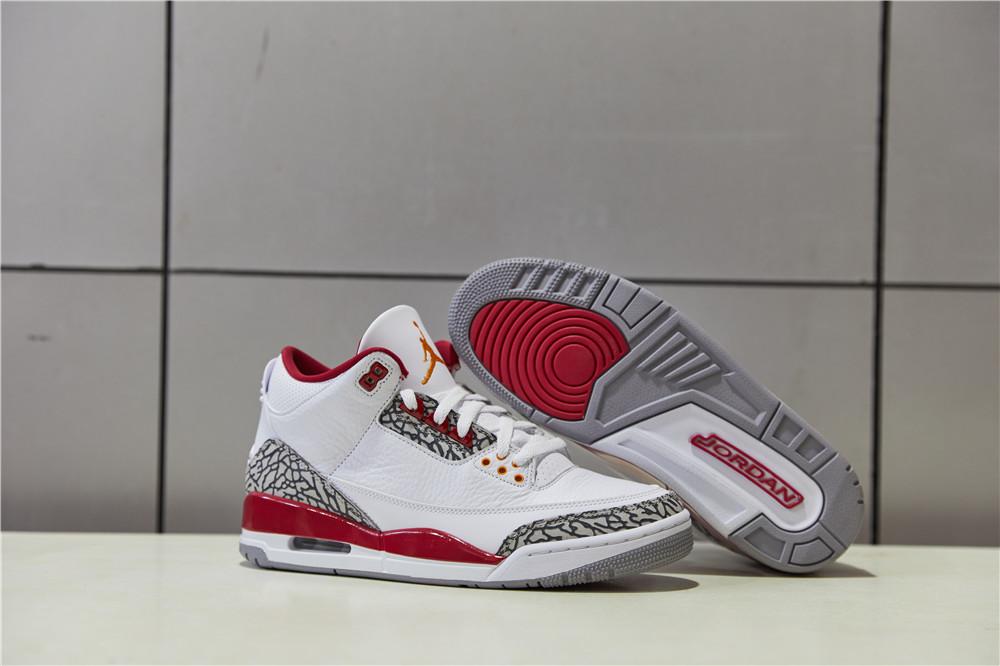 Pk God air jordan 3 retro Cardinal Red retail materials ready to ship